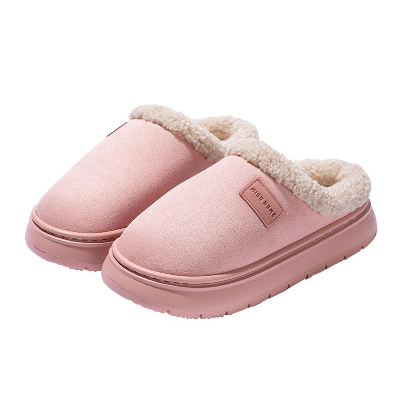 Cotton Slippers for Women - Warm Autumn/Winter Non-slip Indoor/Outdoor Plush Shoes