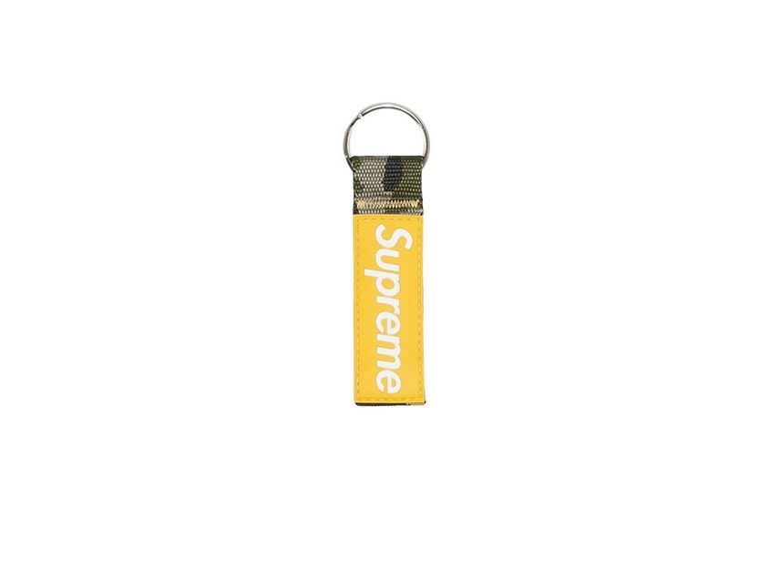Supreme Webbing Keychain Yellow Camo (23SS) One-Size