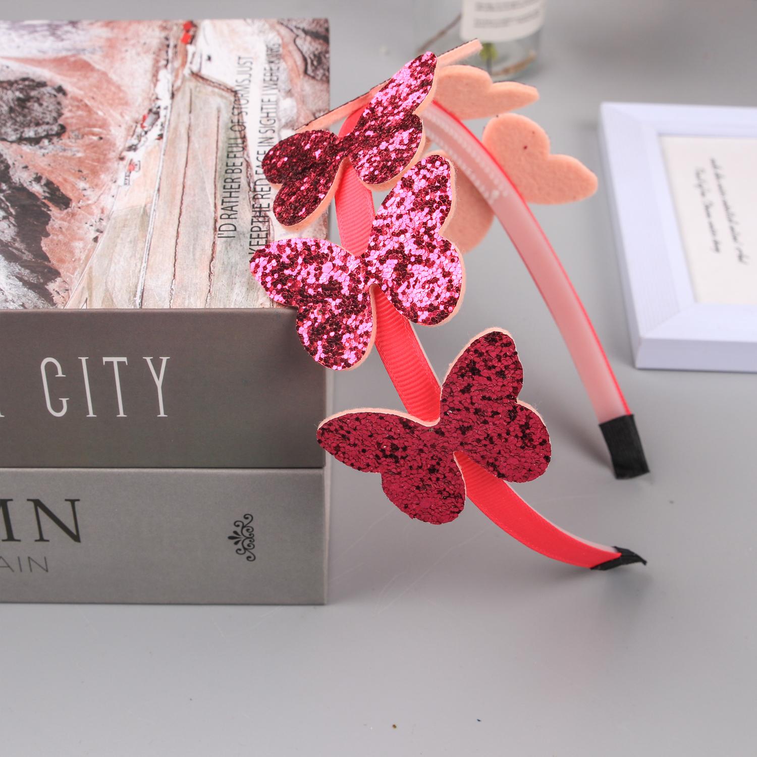 

1PC Butterfly Headbands for Girls Cute Glitter Butterfly Hairbands Children Kids Hair Accessories