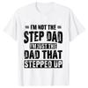 Bonus Dad Men's T-shirts Clothes Step Dad Tee Shirt Homme Birthday Tee Tshirts Short Sleeve O-neck Clothing for Men Tops