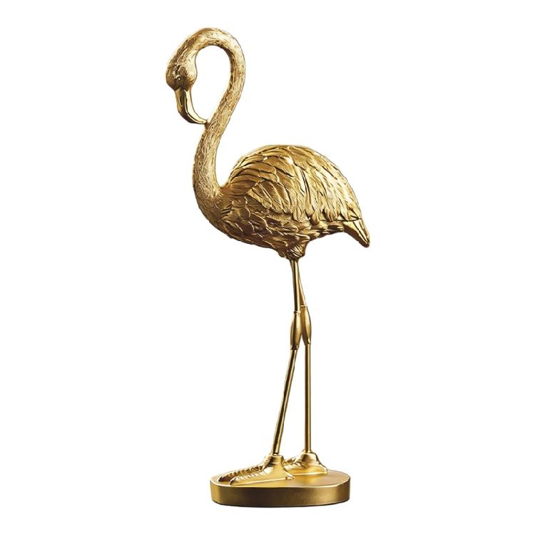 Flamingo Figurines Resin Flamingo Bird Sculpture Small Flamingo Statues Ornament for Party Wedding Housewarming Gift