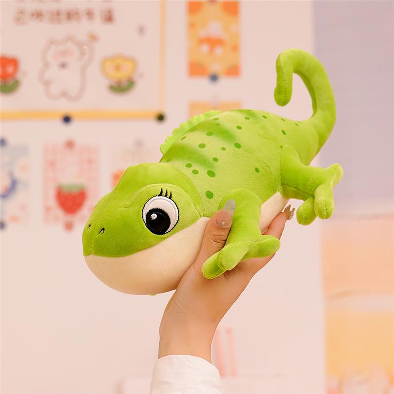 1PC 30cm Cartoon Real Like Lizard And Chameleon Plush Toys Creative Simulation Animal Reptile Stuffed Pillow Gifts