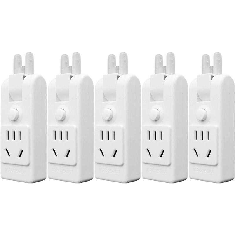One-to-Multiple Plug Adapter with Switch 180 Degree Rotation US Electrical Socket Travel Aadapters Household Socket Converter