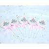 Crown Design Round Writing Plate Card for Cake Decoration