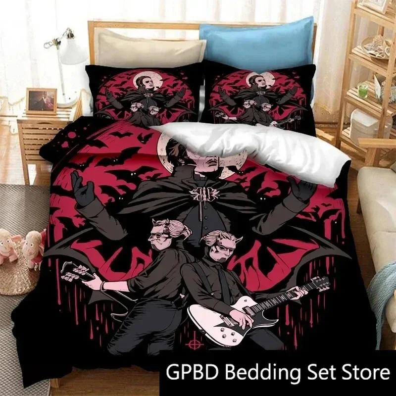 

3D-принт Ghost Band Комплект постельного белья Double Twin King Пододеяльник Одеяло Наволочка Для Мальчиков Девочек Взрослых Спальня 70x133cm 2pcs