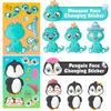 6 Pieces/pack of Small Animals Puzzle Stickers Cartoon Stickers Children's Creative Animal Puzzle DIY Stickers