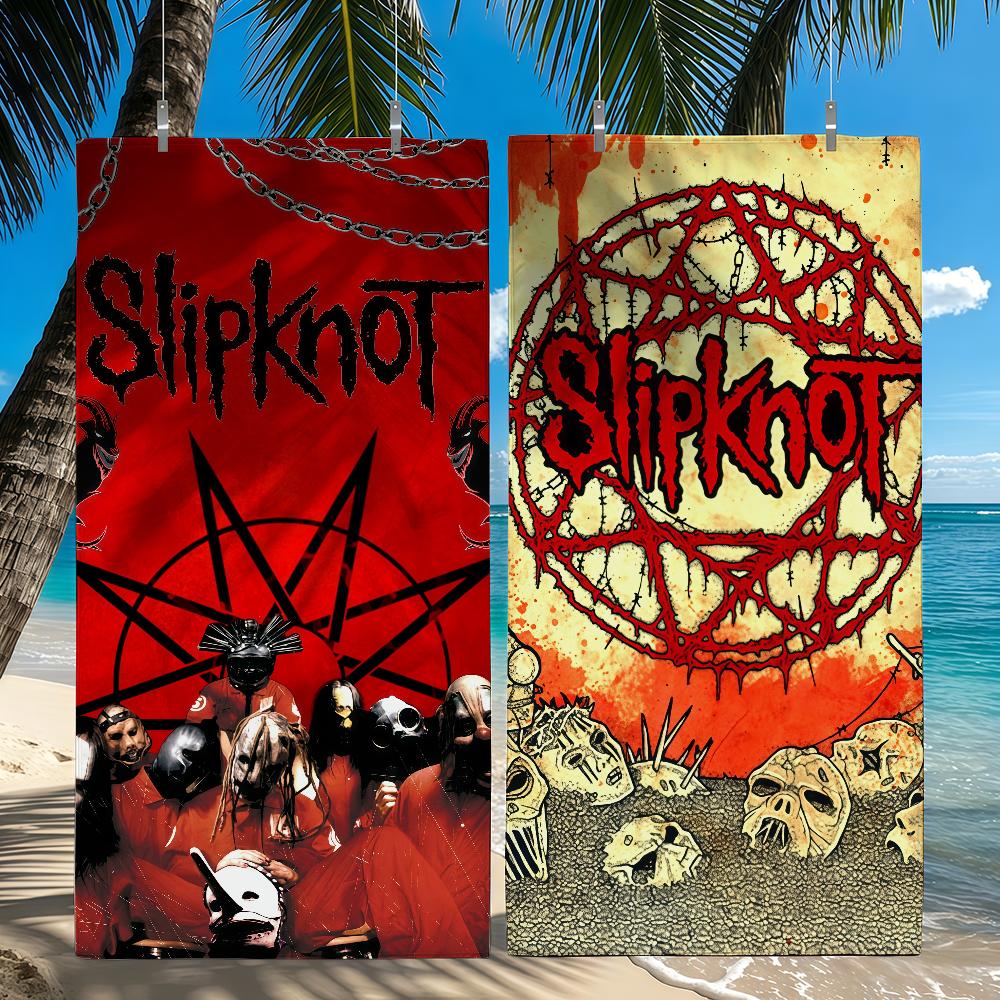 Rock Band S-Slipknot Towel Beach Towel Travel Lightweight Skin Friendly for Pool Beach Camping Cruise Summer