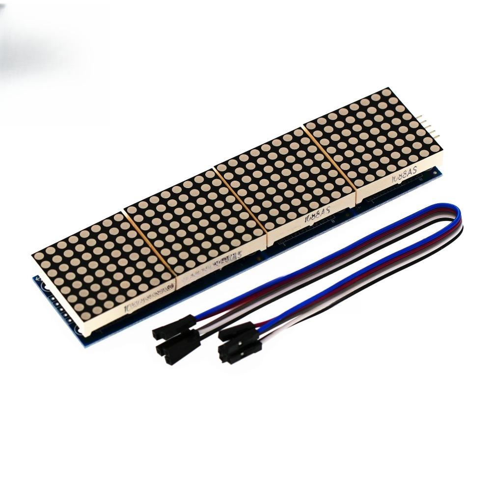 Integrated MAX7119 Dot Matrix Module LH Control Microcontroller Module 1-in-1 Display with 1P Line 1V Voltage Support Cascading