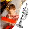 Boy Girl Plastic Trumpet Musical Toy Realistic Design for Beginners and Safe Instrument for Music Learning Play for Cultivating Creativity and