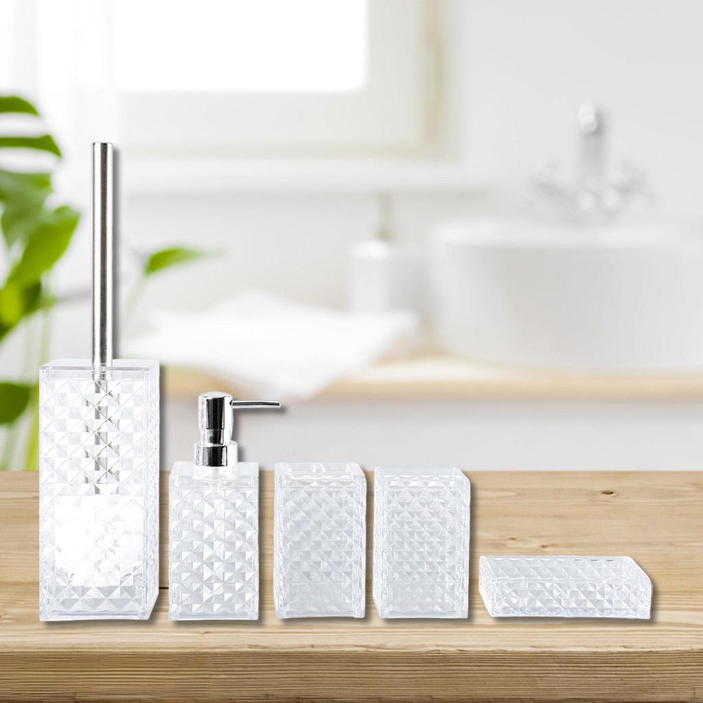 5-częściowy zestaw akcesoriów łazienkowych Mydelniczka Dekor Nowoczesny Praktyczny Do Użytku Domowego Mieszkaniowego