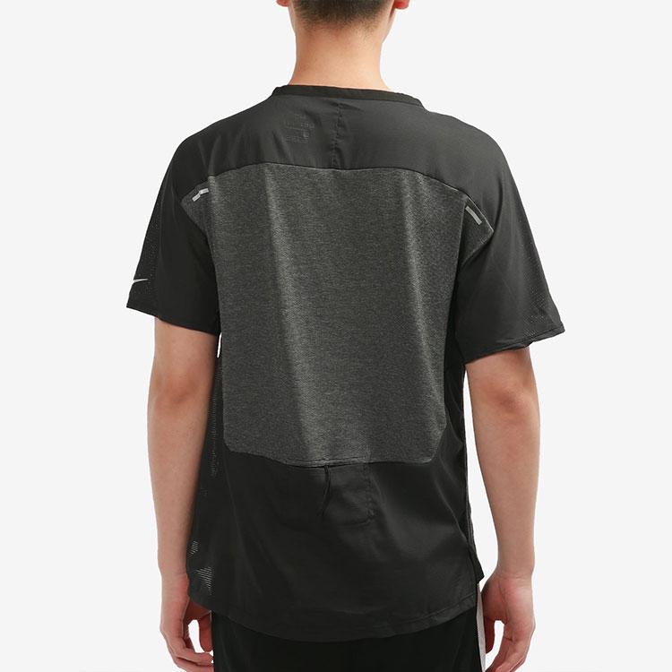 Nike Ultra Run Division Training Quick-Dry Breathable Short-Sleeve T-Shirt Men Tops Black DA1299-010
