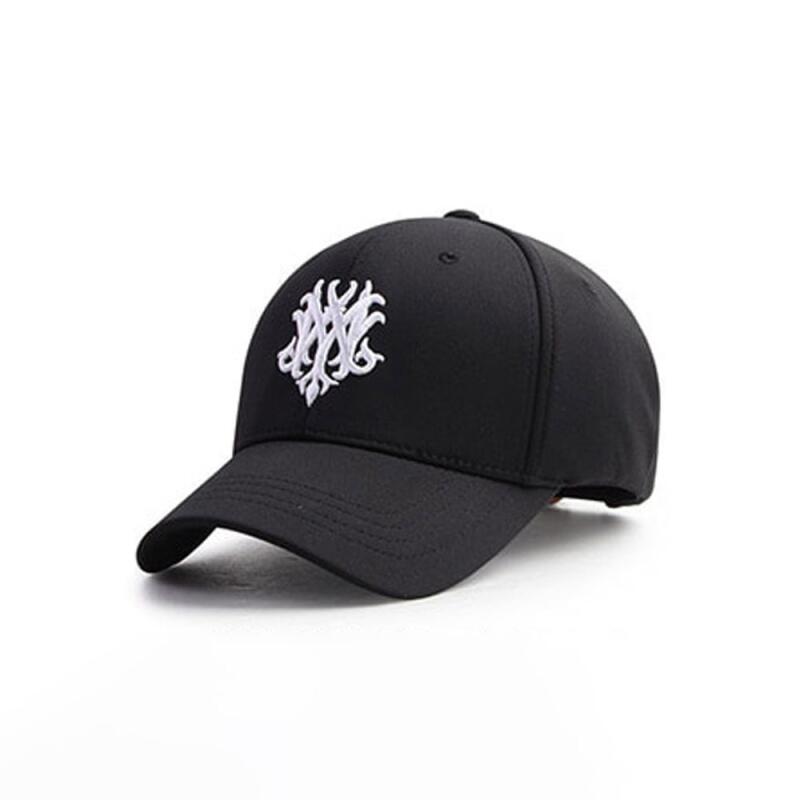 Oversized daily fashion hat, sports camping golf cap Black/White
