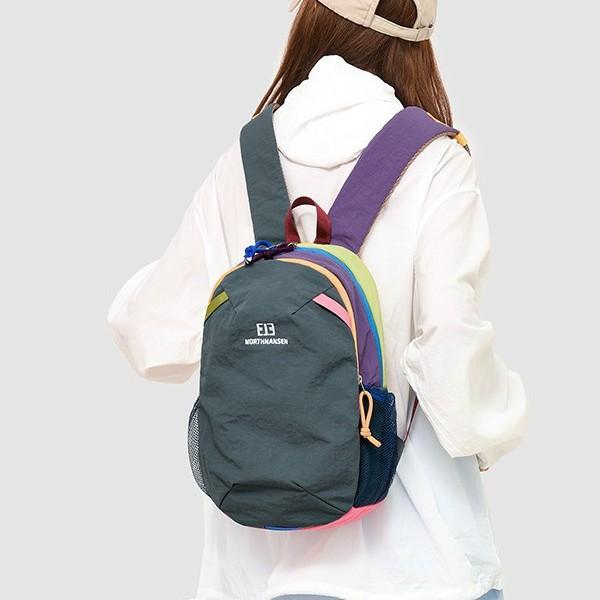 College Color Block Backpack Women's Lightweight Waterproof Backpack For Outdoor Travel