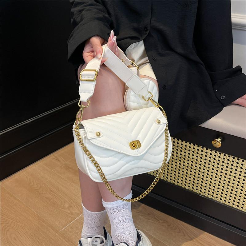 Textured small bag women's new women's bag summer shoulder bag textured fashion messenger small square bag