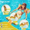 4-in-1 Colorful PVC Water Hammock with Pump - Versatile Pool Float, Saddle, and Lounge Chair for Travel and Home Pool Time