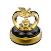 Heart-Shaped Solar Car Perfume Ornament - Rotating Apple Aroma for Car Interiors