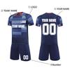 Customizable Soccer Jersey Set Two Piece Short Sleeve Shirt and Shorts Lightweight Breathable Sportswear for Team Training Match DIY Printing