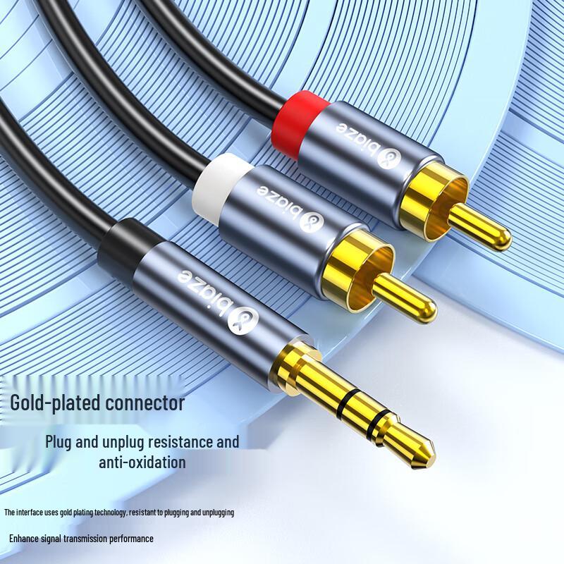 BIAZE 3.5mm To Dual RCA Audio Y-Splitter Cable