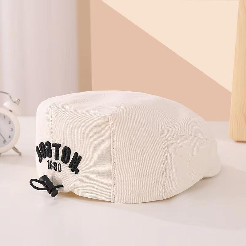 Baby Korean Style Hat Spring and Autumn Fashionable Versatile Beret Boys' Baseball Cap Girls' Adjustable Forward Hat Toddler