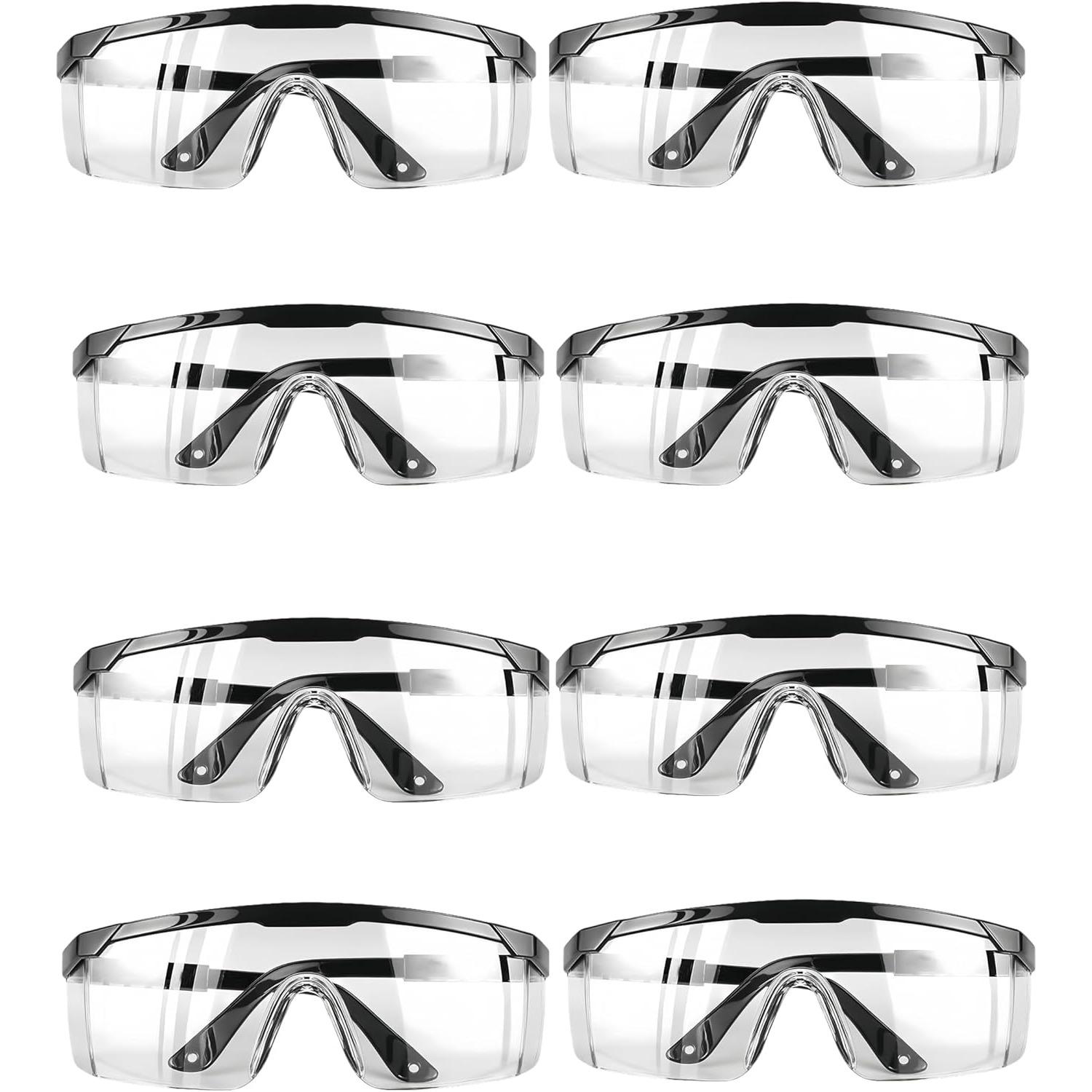 Dust and Splash-proof Safety Goggles with Clear Vision. Available in Black and Blue Frames to Protect Your Eyes. чёрный