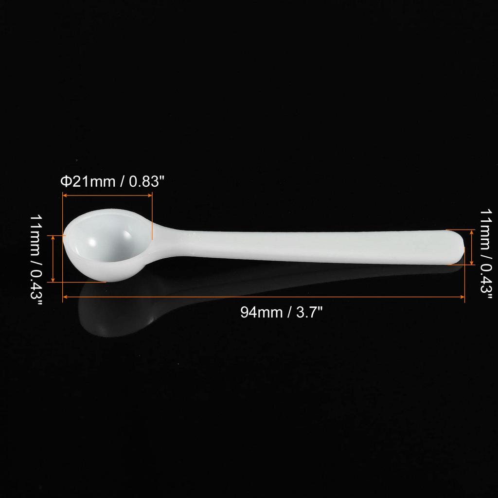 Uxcell Micro Spoons, 1g Measuring Scoops, Plastic, Round Bottom Mini Spoons, Flat Bottom Mini Spoons, Home Kitchen Powder Measuring, Baking, 15pcs