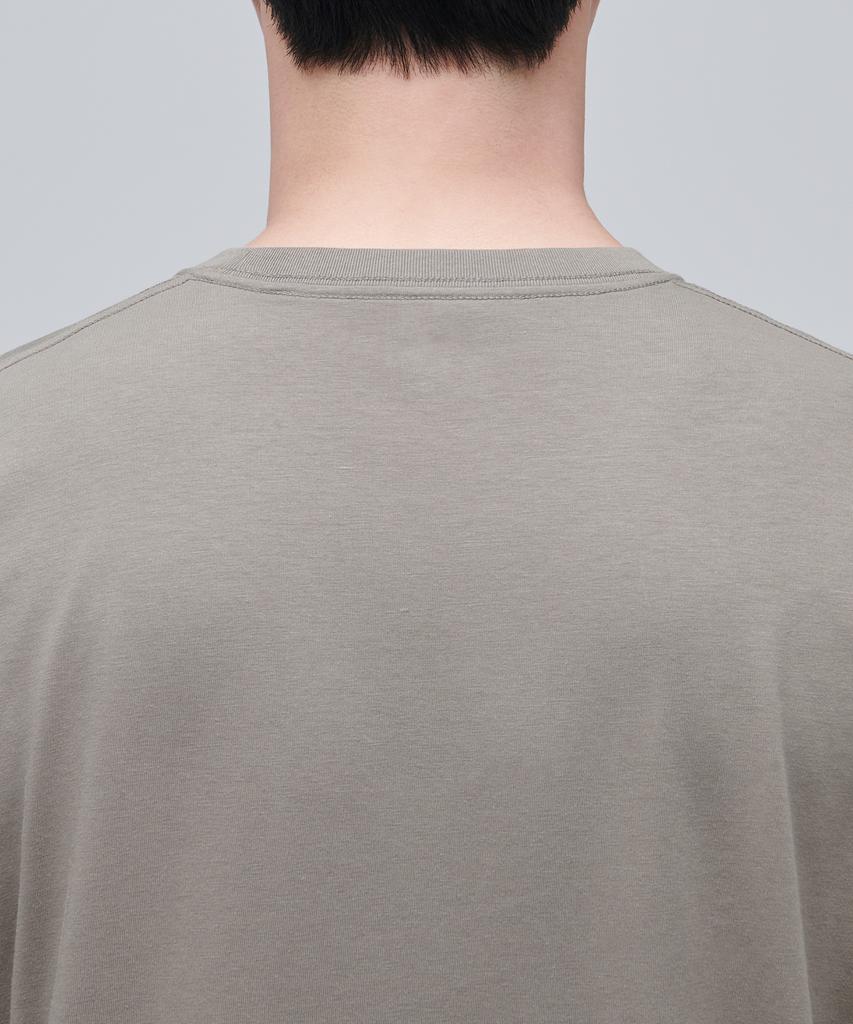 MUSINSA STANDARD [Cooltandard] Oversized Crew Neck T-Shirt [Dusty Beige]
