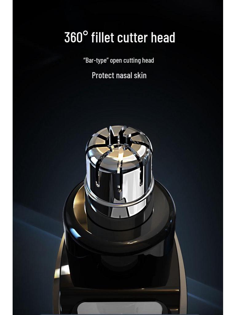 Compact Electric Nose Hair Trimmer Razor - Portable Grooming Tool