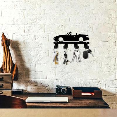 Vintage Metal Car Key Hook for Wall Mount Office Kitchen Bathroom Porch Decor