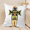 MMooneyes Luxury Logo Cushion Cover Silky Short Plush Invisible Zipper Dustproof Sofa Pillow Case For Home Decor