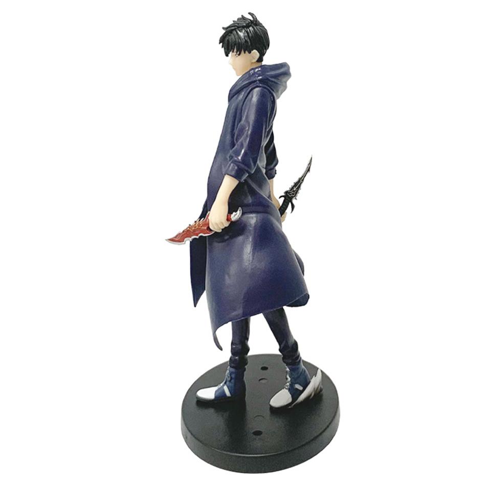 21CM Figurka Anime Solo Leveling Król Cieni Sung Jinwoo Cheng Xiaoyu Ręczny Model Ozdoba Biurkowa Model do Kolekcji Anime Prezent