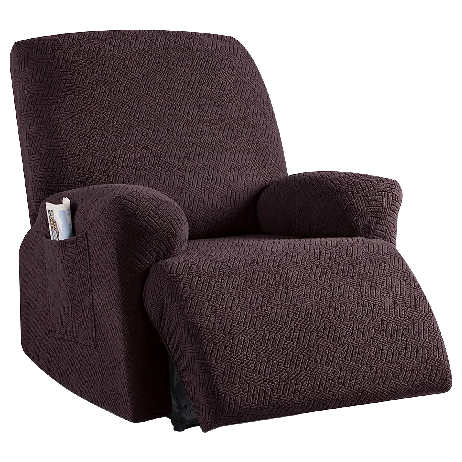 

Recliner Cover Protective Recliner Chair Cover Multipurpose Jacquard Reclining Chair Cover Convenient Reclining Chair Slipcover кораловий