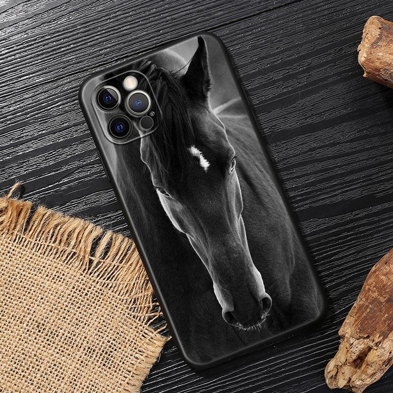 Galloping Horse Animal Funda For Iphone 14 Case For iPhone 15 11 12 13 Mini 14 Pro Max XS X 7 8 Plus 15 Cases Soft Cover Horses
