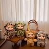 Pendant Decoration Cute Cartoon Leopard Series Big Eyes Vinyl Face Plush Doll Backpack Gifts