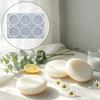 6 Cavities Circular Silicone Mold Food Grade Silicone Dishwasher Safe For Handmade Soap Candle Chocolate Desserts And Mousses Baking