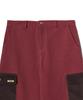 PEACE MAKER Corduroy Point Cotton Work Pants (Burgundy)