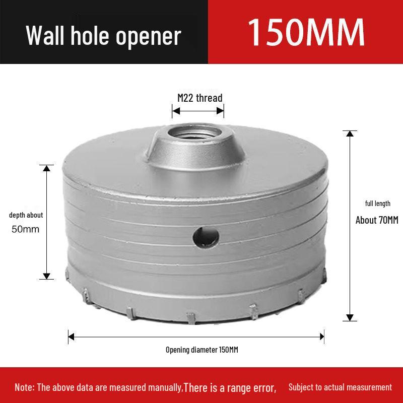 Electric Impact Drill Bit for Cement and Brick Walls - Dry Drilling Opener for Air Conditioner and Water Pipe Installations