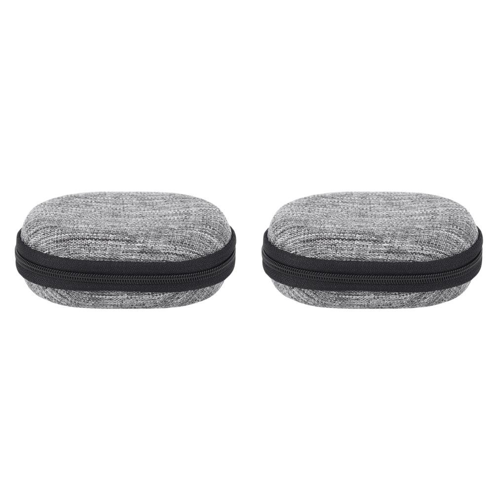 

#L Small Earphone Carrying Case Data Cable Bags Mini Tech Gadgets Case(Oval)