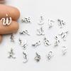 26 Alphabet Alloy Pendants for DIY Bracelets, Necklaces, Earrings & Charms
