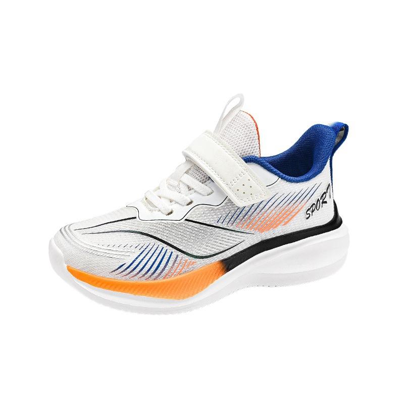 Running shoes men and women wear-resistant classmates spring and summer Velcro soft-soled children's sports shoes boys breathable mesh non-slip