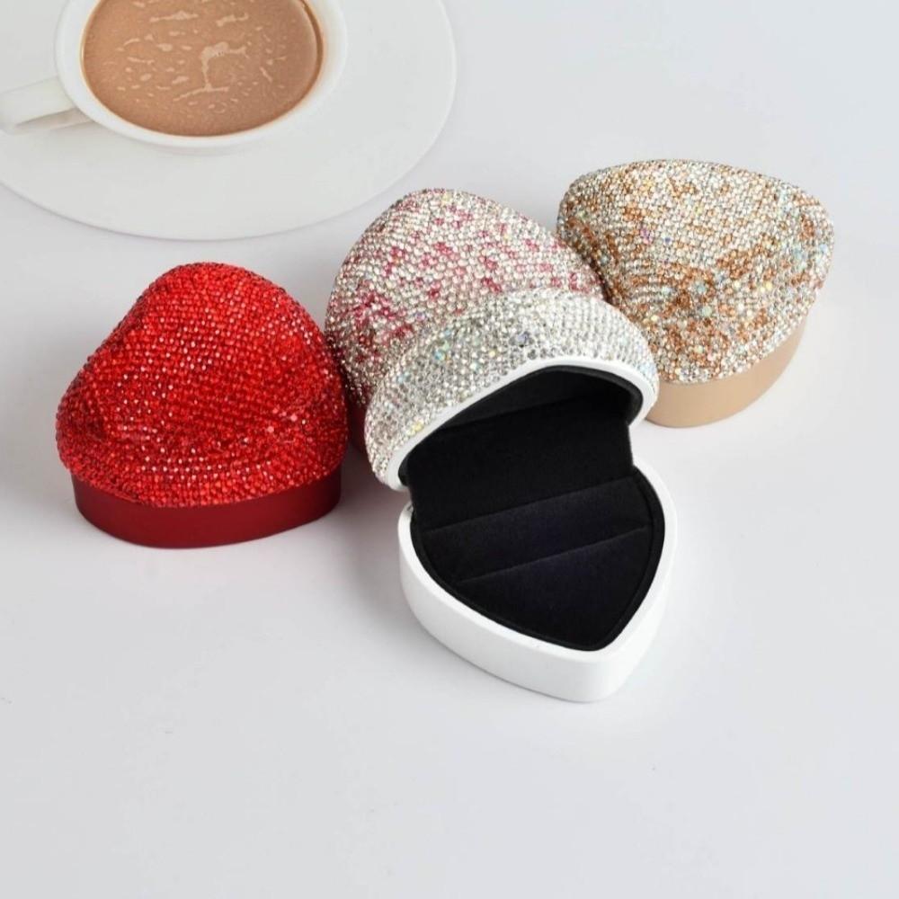 Ringe Auslage Herzform Geschenkboxen Valentinstags Geschenkverpackung Box Geburtstag