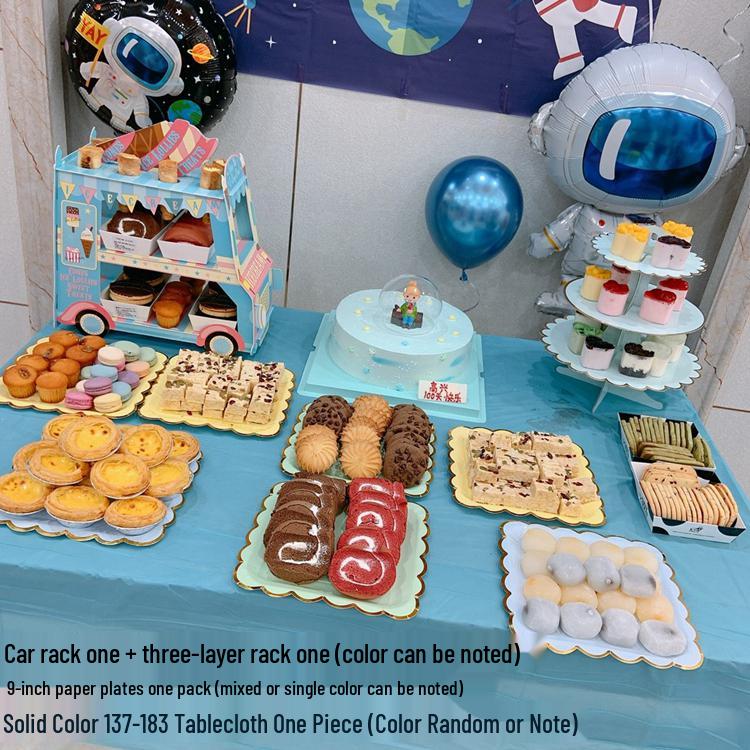 Kindergeburtstag Einweg-Papp-Dessertteller für Party und Picknick