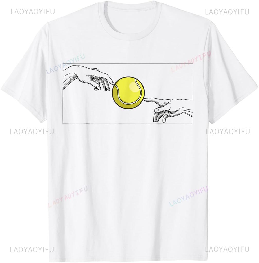 Tennis Ball for Tennis Player To Tennis T-Shirt Unisex Summer Streetwear Tops Customizable Camiseta Hombre