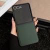 Custodia Lussuosa in Pelle con Motivo Litchi per Samsung Galaxy Z Flip 7 6 5 4 3 5G Cover Morbida Antiurto per ZFlip6 Flip5 Flip4