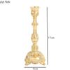European Metal Candlestick Holder Retro Zinc Alloy Candle Holder Ornament Candle Stand Candlelight Dinner Props Candles Rack