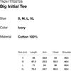 Thisisneverthat Big Initial Tee Ivory