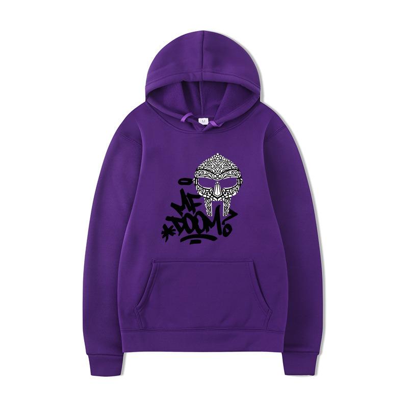 ME DOOM Printed Men's Autumn and Winter New Hoodie Brand Hoody Clothes Vintage Fashion Long Sleeve Pullovers