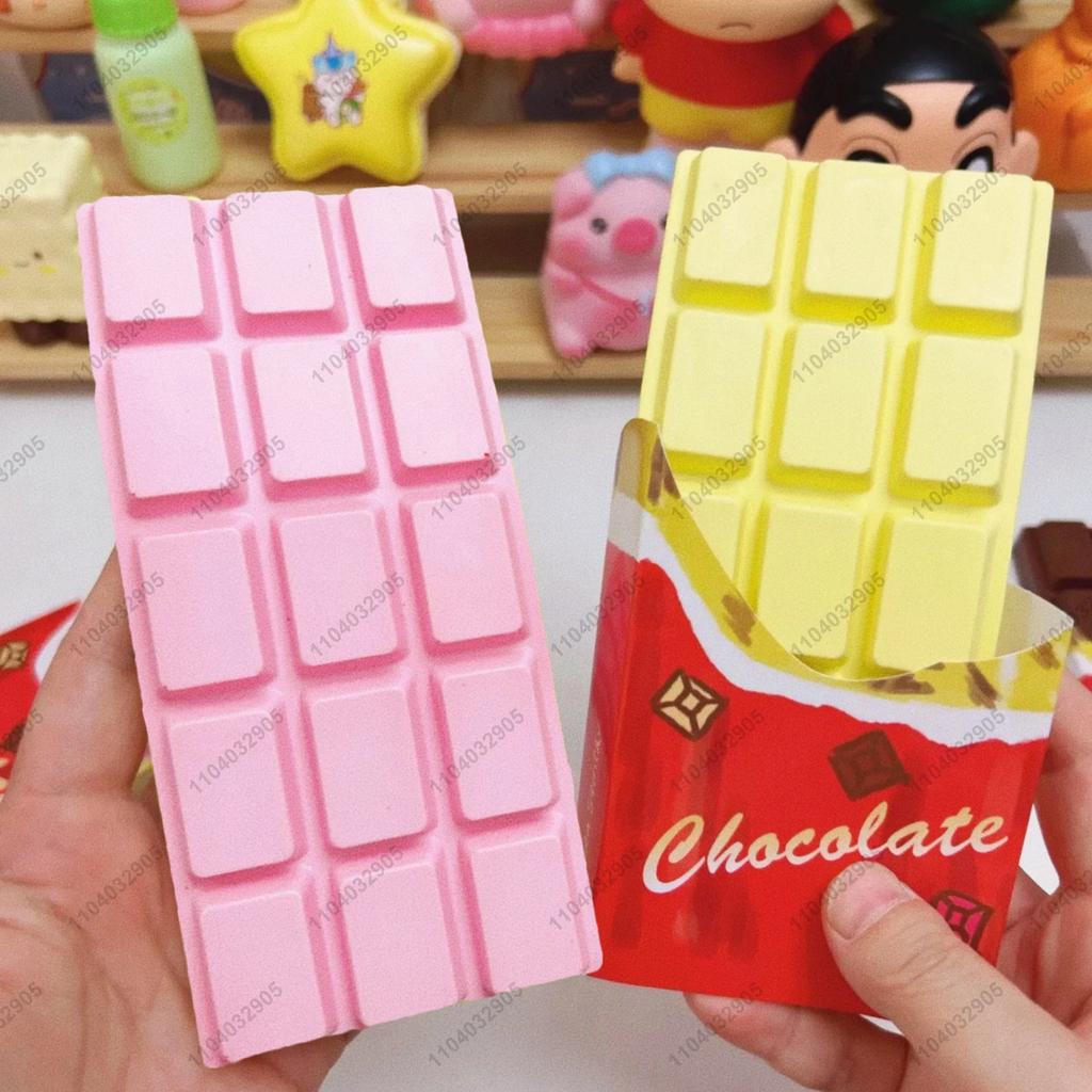 Chocolate Bar Slow Rising Squishy Toy Soft Moist Chocolate Fidget Toys For Kids And Adults Asmr Sensory Anti Stress Toys Gifts