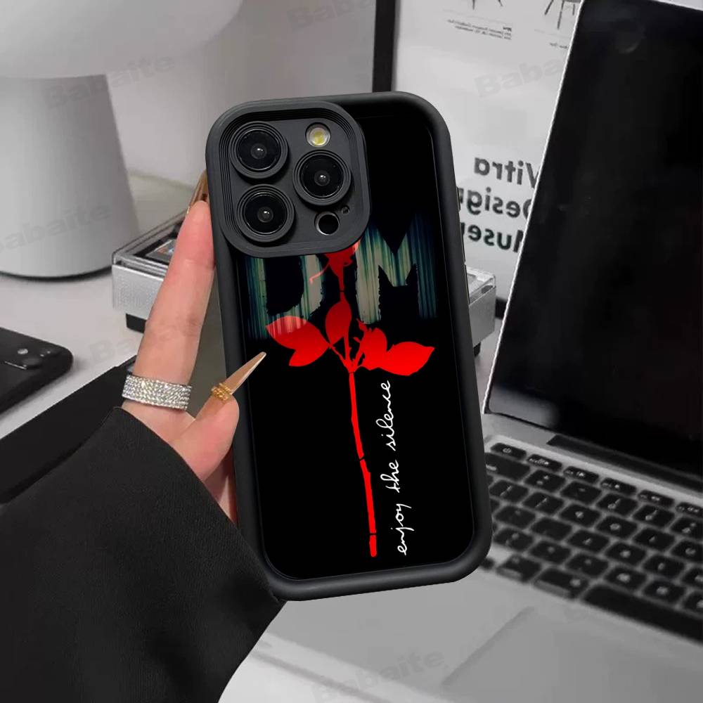 D-Depeche Mode Rock Band Phone Case For IPhone 16 15 14 Plus 13 12 11 17 Pro Max Pro Soft Cover