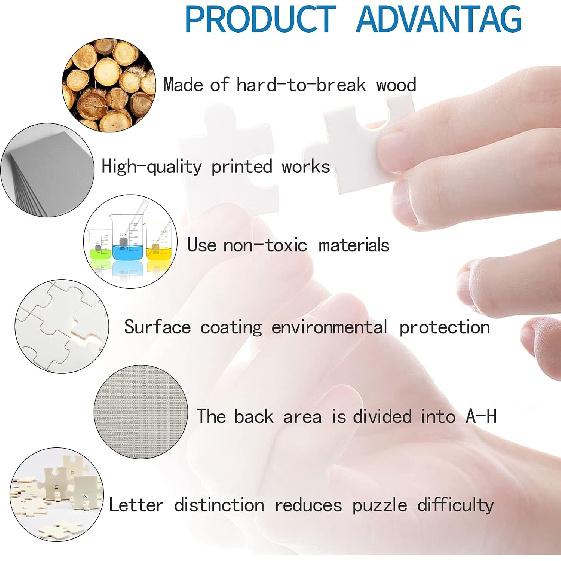 Jigsaw Puzzle 1000 Piece Dragon in The Mountains Classic Puzzle Adult Puzzle DIY Kit Wooden Toy Unique Gift Modern Home Decor