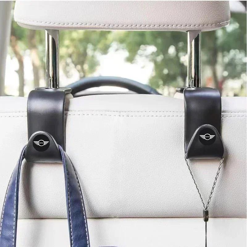 BAIL4 X5 X7 For BMW Car Hook Seat Headrest Organizer Holder Accessories For MINI Cooper One JCW Clubman Countryman R55 R56 F55 F56 R57